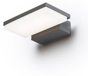 Venkovní nástěnné LED svítidlo XYLO, antracitové, 8 W, teplá bílá 3000 K, IP54
