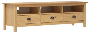 TV stolek Hill medově hnědý 158x40x47 cm masivní borové dřevo 288927