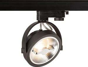 Lištové LED svítidlo KELLY LED pro tříokruhovou lištu, černé, 12 W, teplá bílá 3000 K