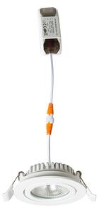 Zápustné LED svítidlo JADE, černé, 6 W, 2000–3000 K, Dim to Warm