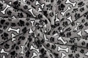Coral fleece Soft - Psí tlapky a kosti
