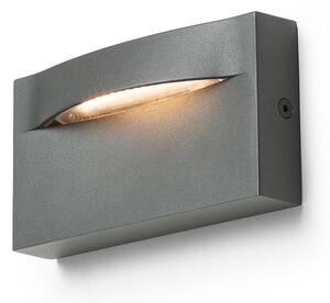 Venkovní nástěnné LED svítidlo BOBO RC, antracitové, 8 W, teplá bílá 3000 K, IP65