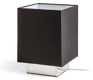Stolní lampa MONACO, černá/chrom, patice E27, 15 W