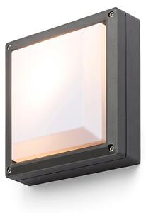Venkovní přisazené nástěnné svítidlo DELTA 215, antracitové, patice E27, 15 W, IP54