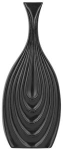 Dekorativní váza THAPSUS Keramika 39 cm Černá