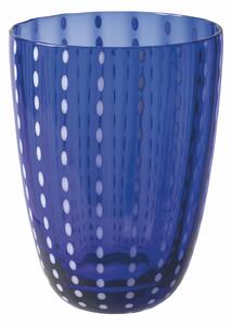 VILLA D’ESTE HOME TIVOLI Set sklenic na vodu Kalahari 6 kusů, odstíny modré, dekor tečky, 600 ml