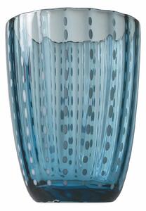 VILLA D’ESTE HOME TIVOLI Set sklenic na vodu Kalahari 6 kusů, odstíny modré, dekor tečky, 600 ml