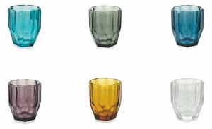 VILLA D’ESTE HOME Set sklenic na vodu Royal 6 kusů, barevné, tvar broušeného drahokamu, 230 ml