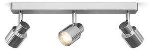 Koupelnové přisazené nástěnné svítidlo VALTO III, chrom, patice GU10, 3× 5 W, IP44