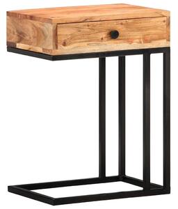 Odkládací stolek ve tvaru U 45x30x61 cm masivní akáciové dřevo 289090