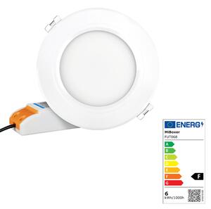 Miboxer LED zápustné svítidlo RGB+CCT Mi-light, 6W, 2.4GHz, RF ovládání, FUT068 Barva: Černá