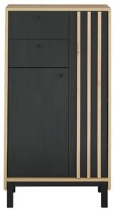 Koupelnová skříňka VOLANO dub artisan/černá
