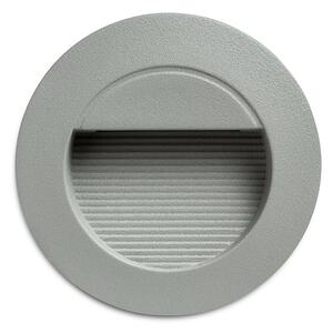 Venkovní zápustné LED svítidlo MARCO 70, stříbrnošedé, 3 W, teplá bílá 3000 K, IP65