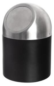 Černý odpadkový koš z nerezové oceli 1,2 l BLACK – Orion