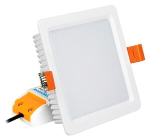 Miboxer LED zápustné čtvercové svítidlo RGB+CCT Mi-light, 9W, 2.4GHz, RF ovládání, FUT064