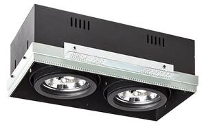 Zápustné svítidlo ELECTRA II, černé, patice G53, 2× 15 W, 12 V