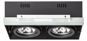Zápustné svítidlo ELECTRA II, černé, patice G53, 2× 15 W, 12 V