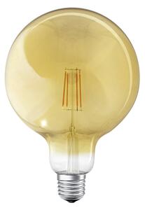 LED žárovka OSRAM SMART+ Globe 125 WiFi Vintage jantarová, patice E27, ekvivalent 53 W, teplá bílá 2400 K, stmívatelná