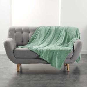 Světle zelená deka z mikroflanelu 180x220 cm Flanou – douceur d'intérieur