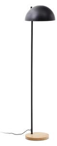 Černá/v přírodní barvě stojací lampa s kovovým stínidlem (výška 150 cm) Catlar – Kave Home