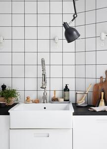 Stojan na kuchyňské náčiní a kartáče, šedý beton