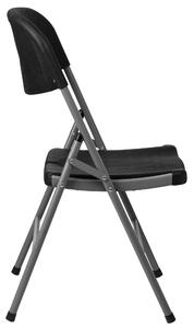 ViaDomo Via Domo - Skládací židle Inula - černá - 45x85,5x51 cm