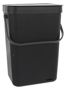 Černý plastový odpadkový koš 10 l – Orion
