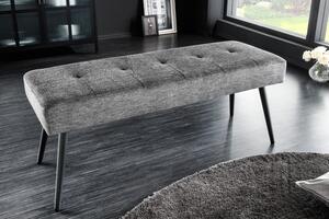 Lavice BOUTIQUE 100 CM šedá strukturovaná látka Nábytek | Doplňkový nábytek | Pokojové lavice