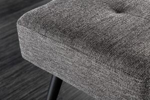 Lavice BOUTIQUE 100 CM šedá strukturovaná látka Nábytek | Doplňkový nábytek | Pokojové lavice