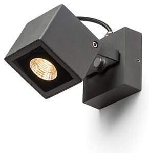 Venkovní nástěnné LED svítidlo BORA, antracitové, 6 W, teplá bílá 3000 K, IP54