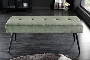 Lavice BOUTIQUE 100 CM zelená manšestr Nábytek | Doplňkový nábytek | Pokojové lavice