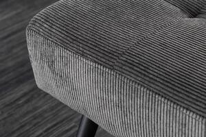 Lavice BOUTIQUE 100 CM tmavě šedá manšestr Nábytek | Doplňkový nábytek | Pokojové lavice