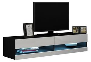 Televizní stolek VIGO NEW VG12C 140 černý / bílý lesk