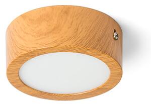 Stropní LED svítidlo HUE R 9, dekor buk, 6 W, teplá bílá 3000 K, stmívatelné