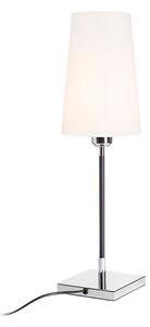Stolní lampa LULU, bílá/černá/chrom, patice E27, 8 W