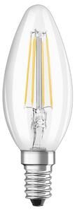 LED žárovka OSRAM Retrofit svíčková čirá, patice E14, ekvivalent 60 W, teplá bílá 2700 K