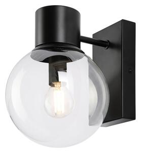 Nástěnná lampa SFERIO 1xE14/5W/230V černá/čirá