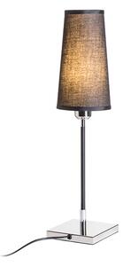 Stolní lampa LULU, černá/chrom, patice E27, 8 W
