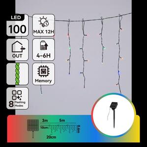 Aigostar - LED Solární vánoční řetěz 100xLED/8 funkcí 8m 800 mAh IP65 multicolor