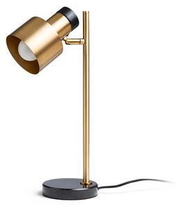 Stolní lampa DIVINA, mosaz/dekor černý mramor, patice E27, 5 W