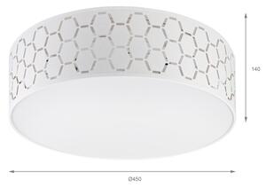 Stropní svítidlo ULLE 2xE27/15W/230V pr. 45 cm bílá