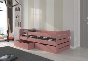 Dětská postel BEMU, 80x180, růžová