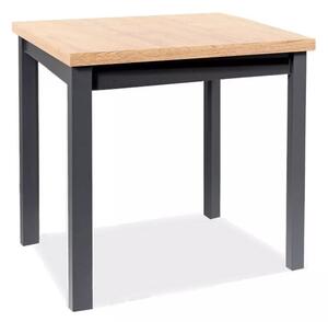 Signal Jídelní stůl Adam 80 cm dub artisan/černý