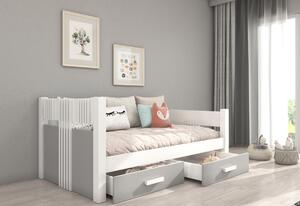Dětská postel BIMA, 80x180, bílá/frufla