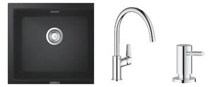 Sada granitový dřez Grohe K700 31654AP0, kuchyňská baterie Grohe BauEdge 31367001, 40535000