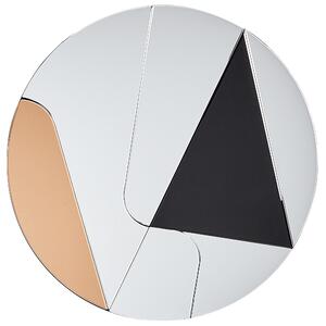 Zrcadlo TROUVILLE 80 cm 80 cm Černá/Zlatá