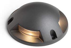 Venkovní sloupek TOPTOP S III, antracitový, 3× 1 W, teplá bílá 3000 K, IP67