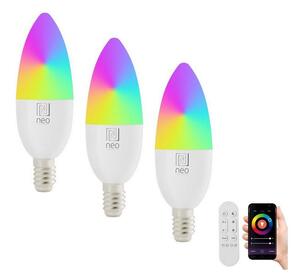 Immax NEO LITE SMART sada 3x žárovka LED E14 6W RGB+CCT, stmívatelná, Wi-Fi, Beacon, DO, TUYA 07716CDO
