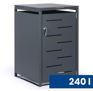 Přístřešek na popelnici 240 l, 1160 × 695 × 800 mm, uzamykatelný