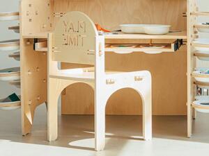 Dřevěná židle PLAY TIME do dětského pokoje - Nelakovaná